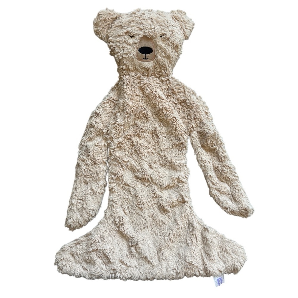 Slumberkins Bear Lovey Neutral Tan Security Blanket Baby Comfort Plush Soft Toy